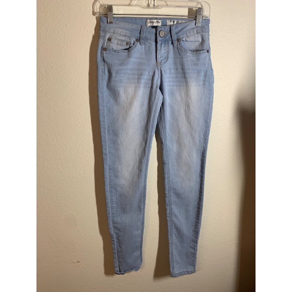 Indigo Rein Forever Light Wash Skinny Denim Blue Jeans Size 1 Y2K I9